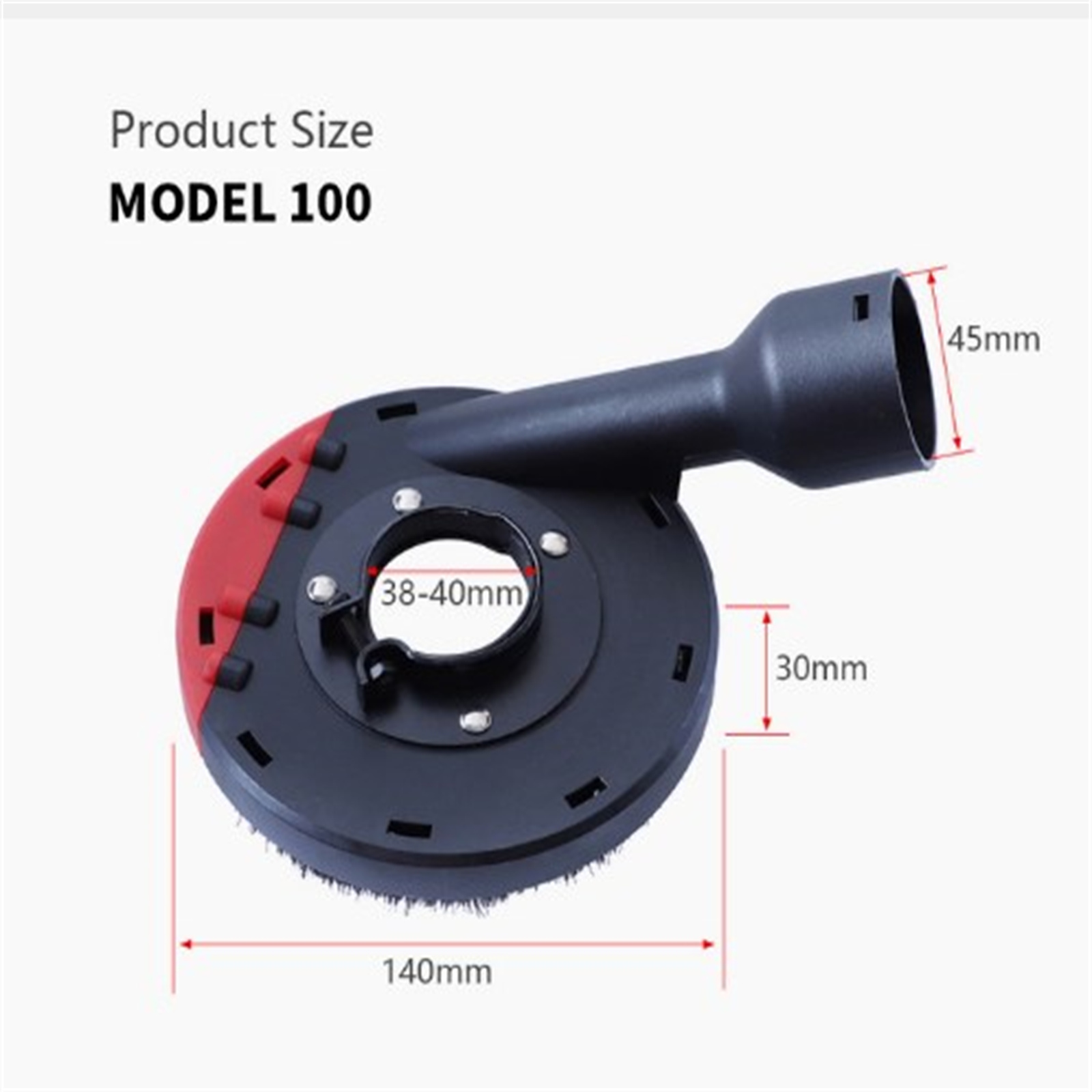 140mm Angle Grinder Dust Shroud Universal Surface Grinding Shroud Cover For Concrete Stone Dust Collection Grinding color. 