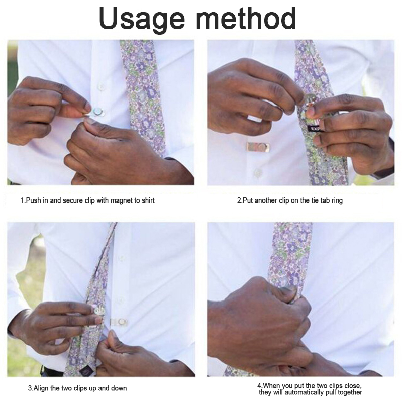 The Hidden Tie Fixed Invisible Stainless steel Tie Clip For Men And Women. 