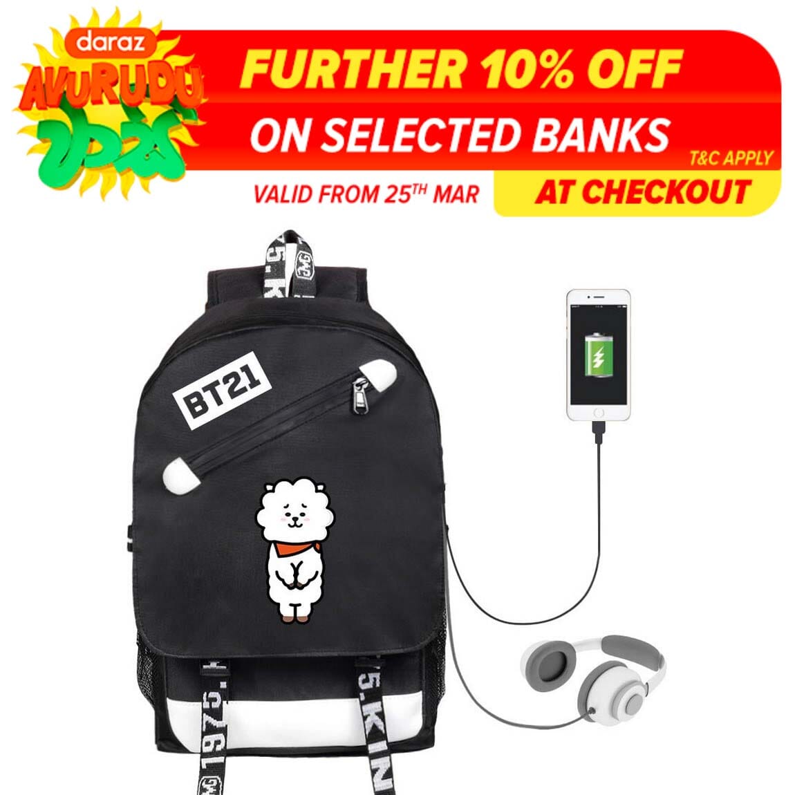 daraz bts bags