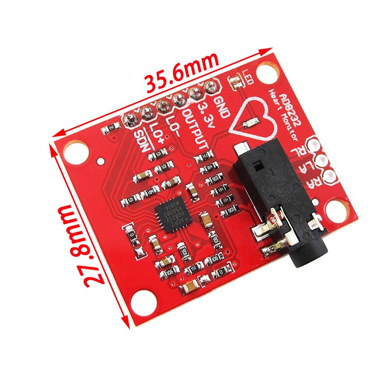 Ecg module AD8232 ecg measurement pulse heart ecg monitoring sensor ...