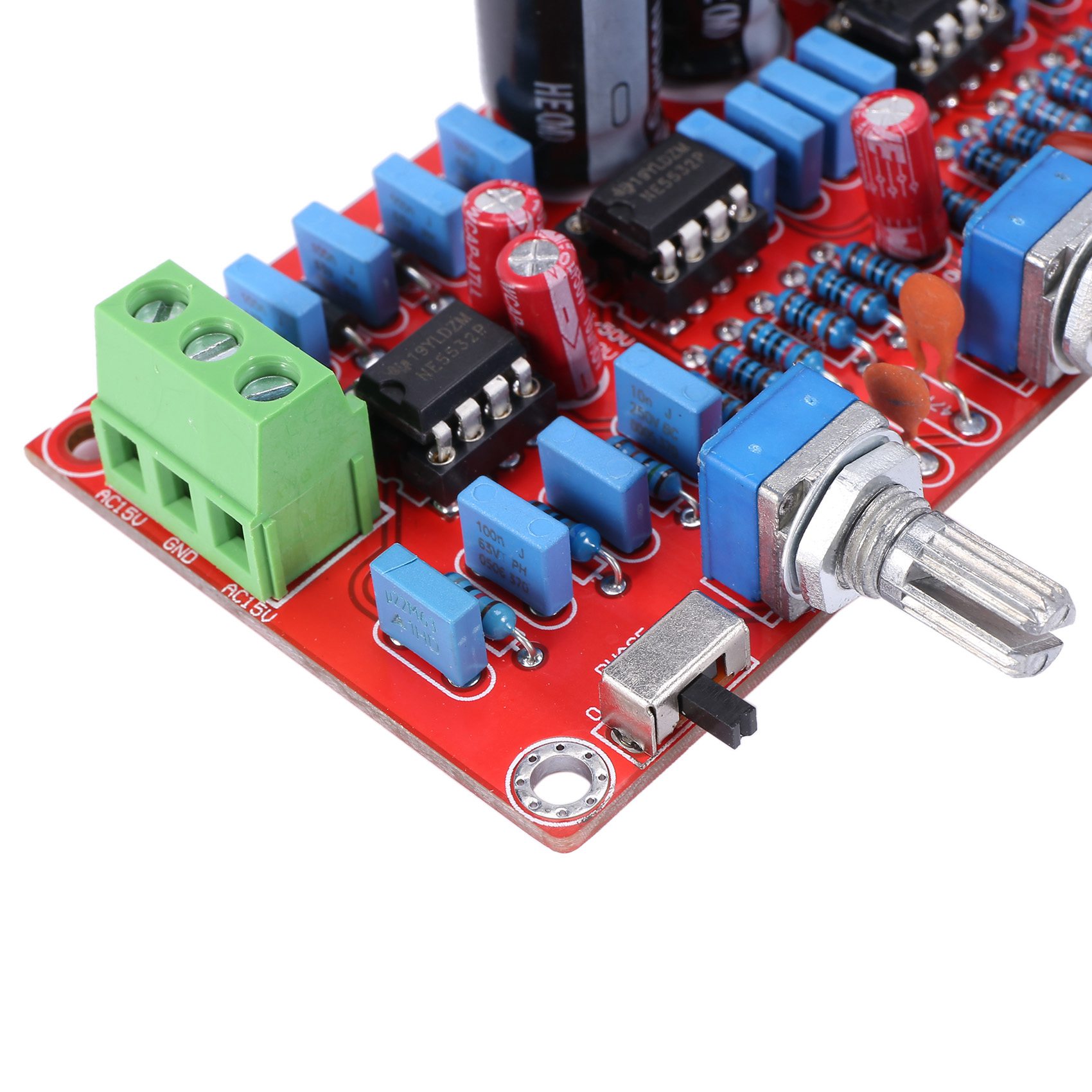 NE5532 Preamplifier Bord HIFI 5.1 Tone Plate Volume Control Panel Preamp Mixer Board Pre-Amplifier Board. 