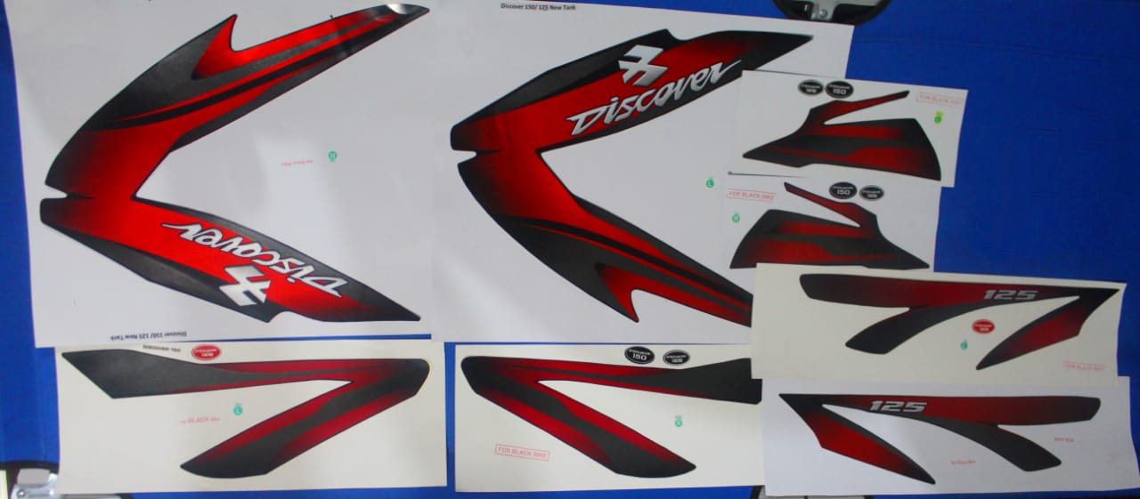 Bajaj discover 125 sticker set hot sale