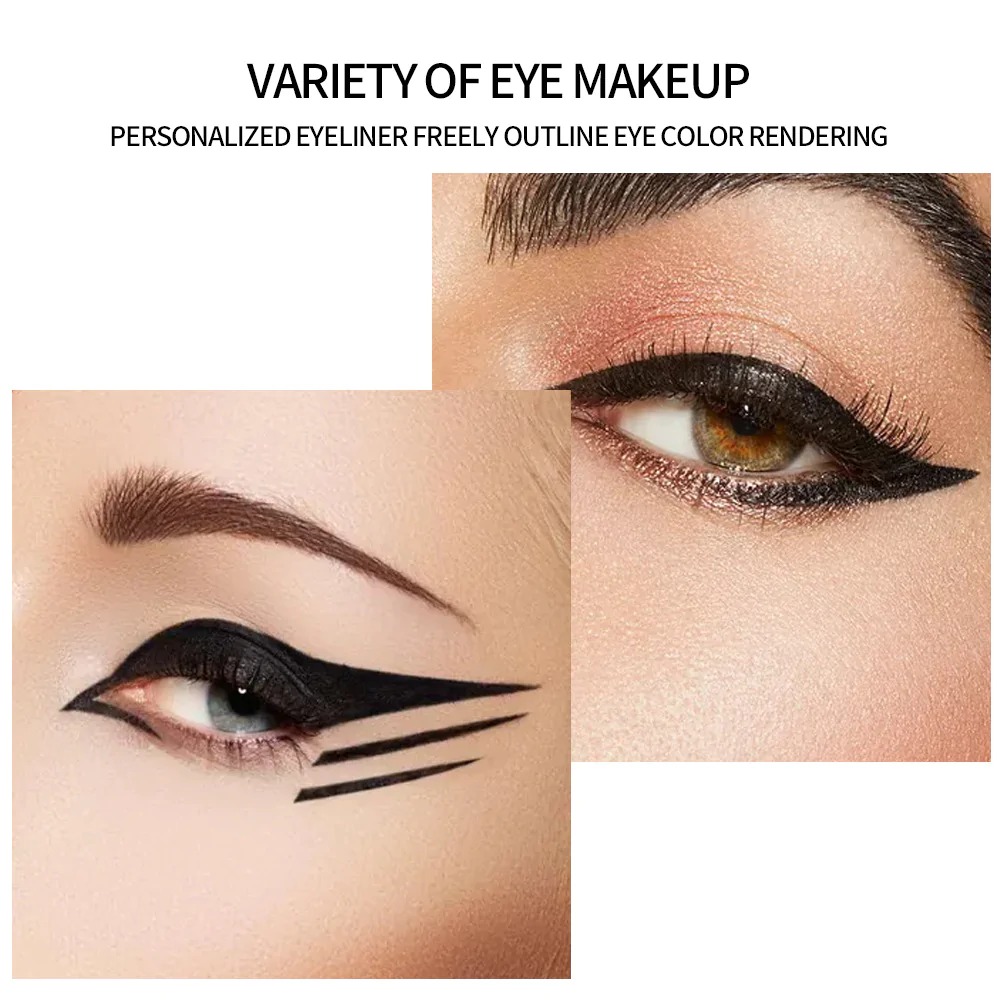 Miss Rose Liquid Eyeliner Waterproof Eye Liner Pencil Black Easy To Wear Fast/Quick Dry Eye Pencil.. 