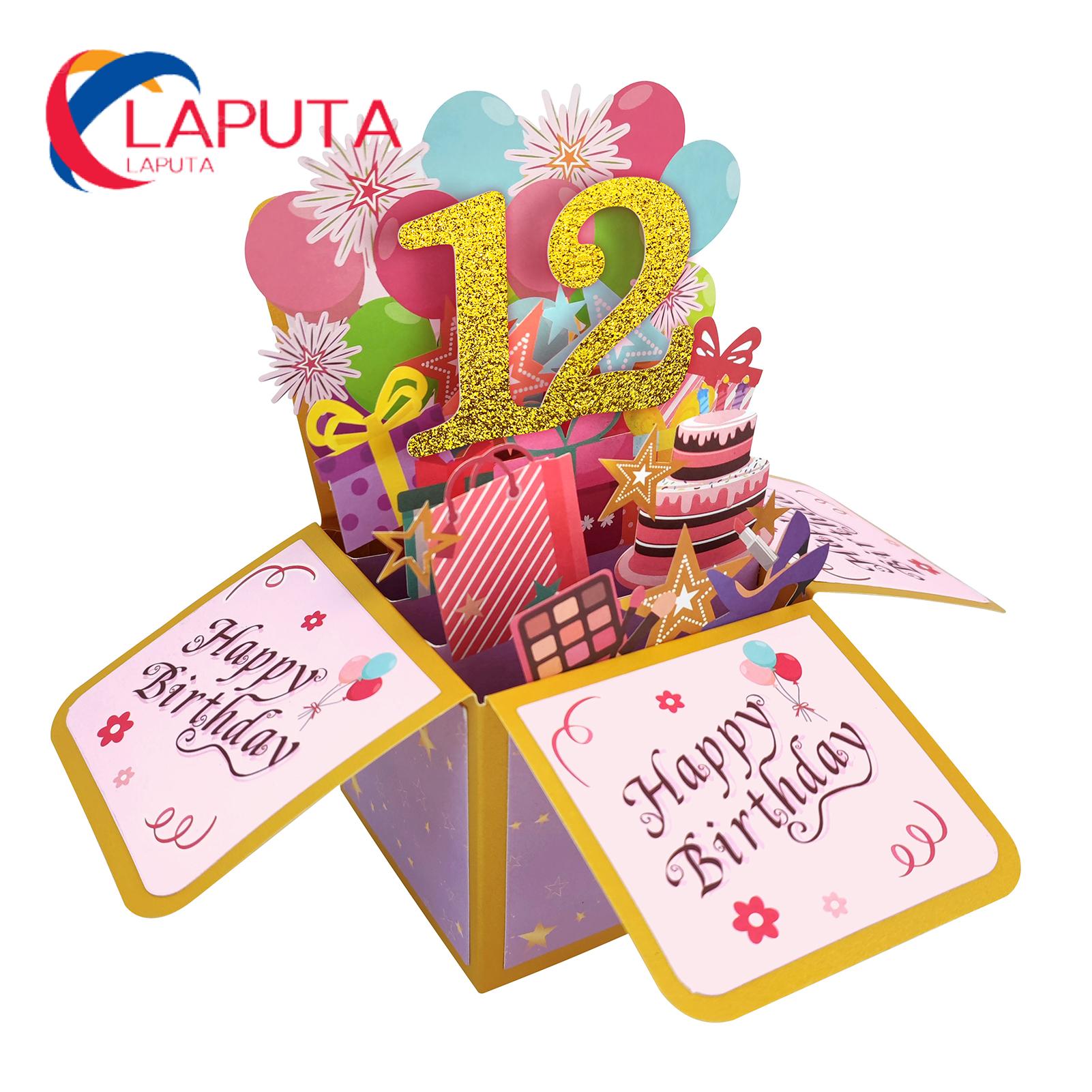 PATIKIL 21th Birthday Card, Pop-Out Birthday Card Funny Happy Birthday Card Sweet 3D With Greeting Card And Envelope For Women Girl Boy Mom Gift Best - View #2