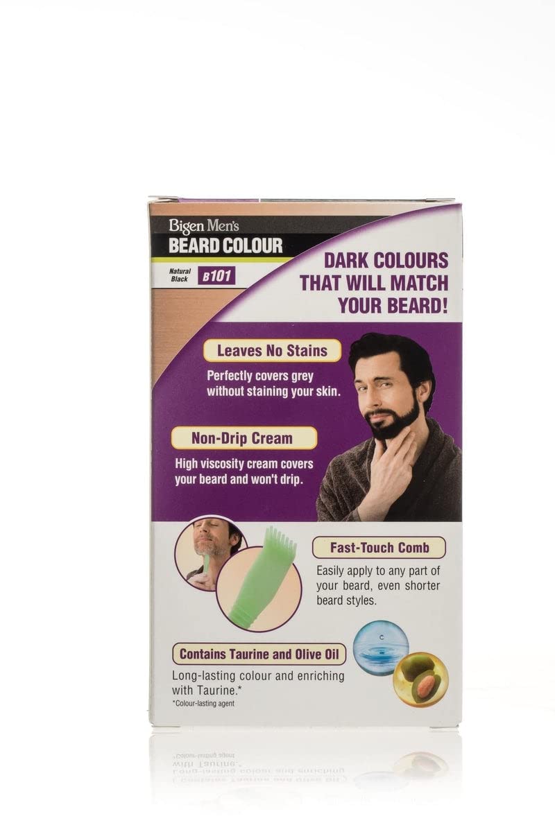 Bigen Men's Beard Color, Natural Black B101. 