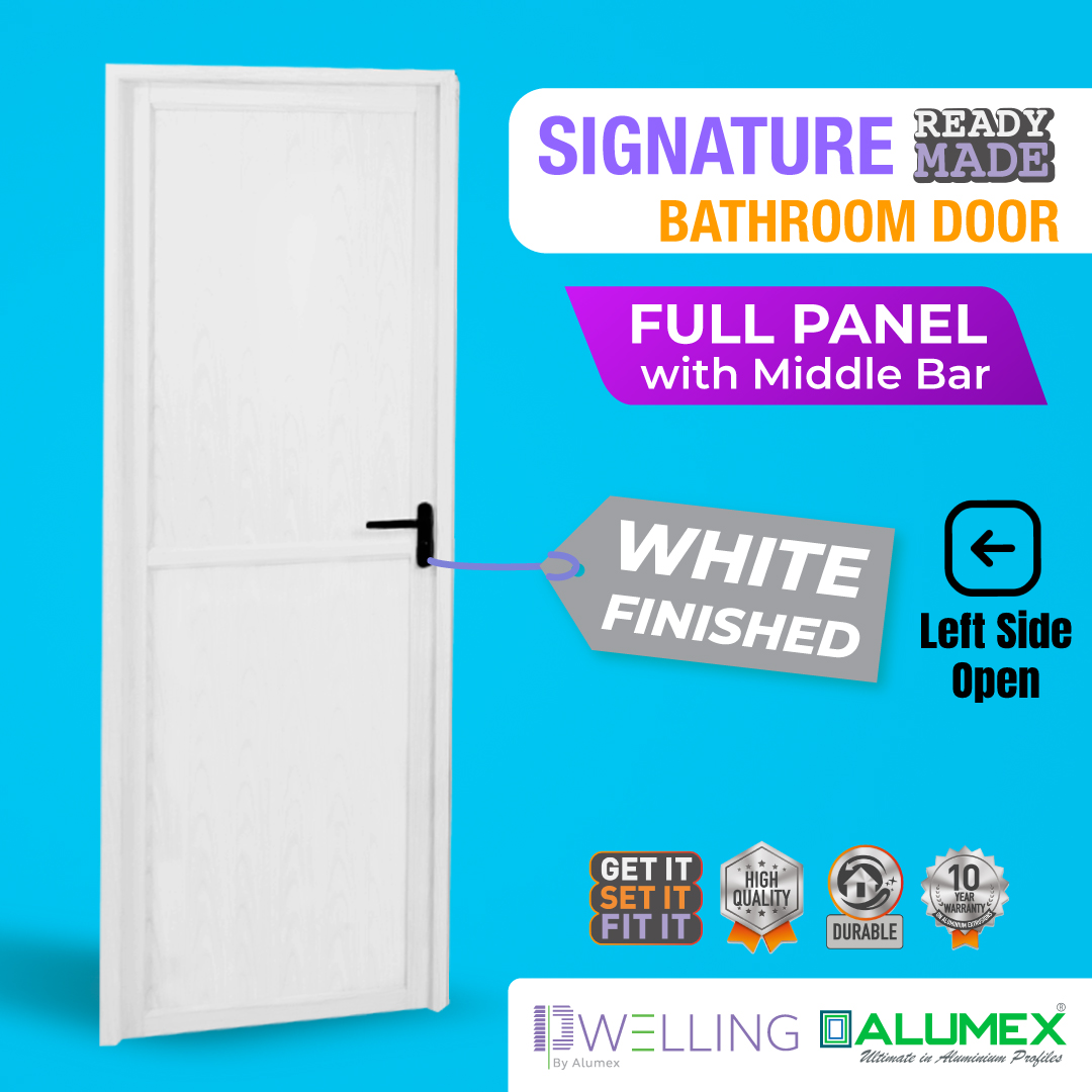 Signature Bathroom Door with Middle bar. 