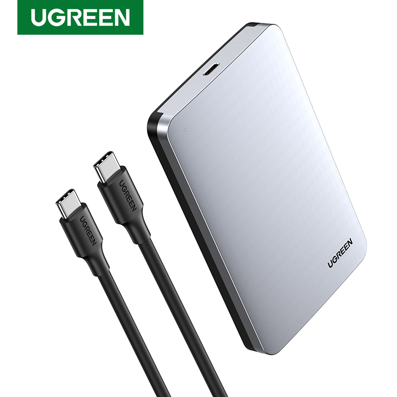 UGREEN HDD Case 2.5 6Gbps SATA to USB C 3.1 Gen 2 External Hard Drive