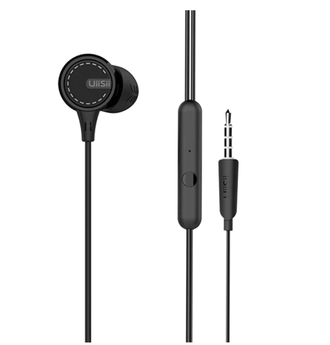 UIISII U8 High Quality In ear Mobile Phone Earphone With Mic noise reduction and sound insulation game earplug microphone HIFI