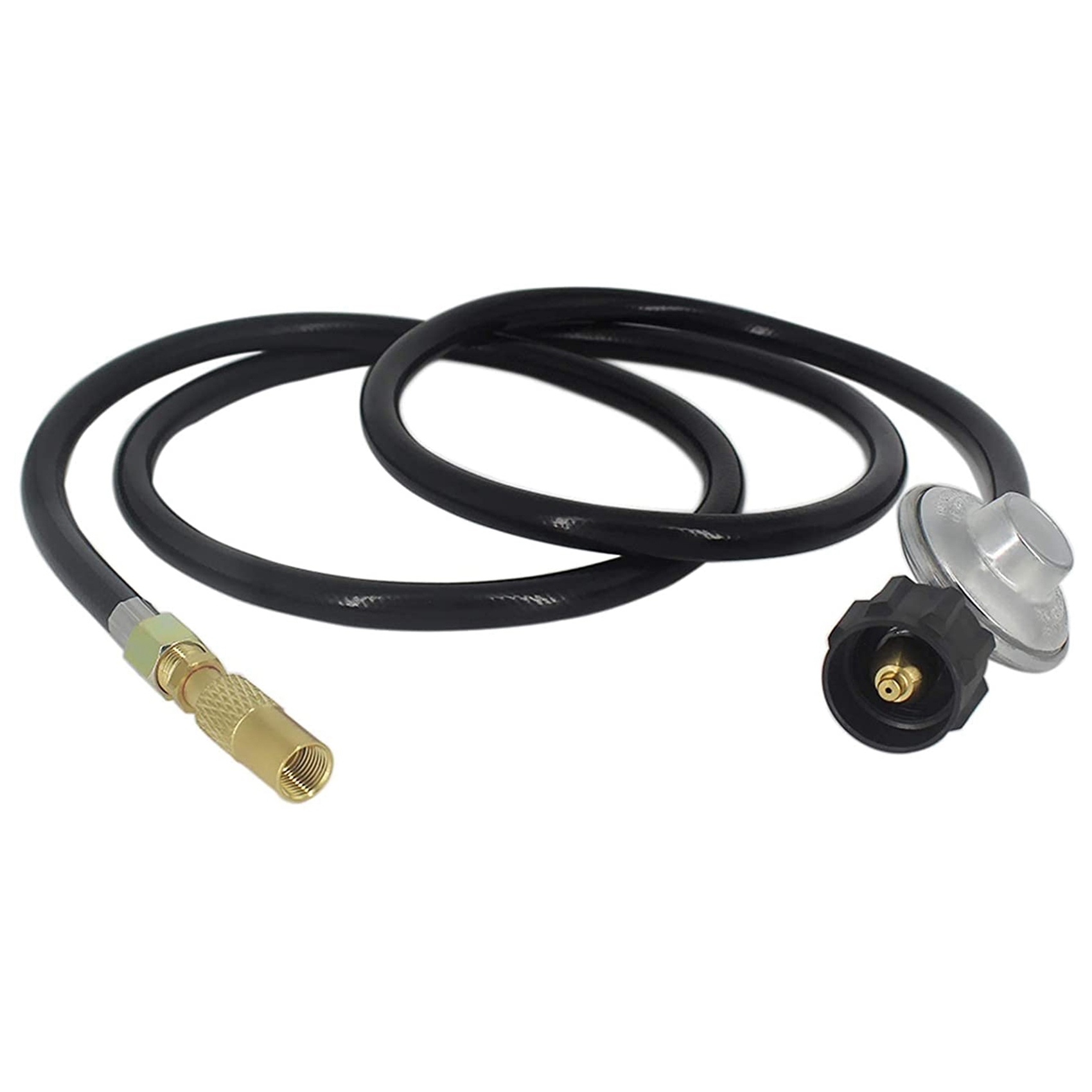 5Ft Propane Adapter Hose and Regulator Replacement Kit for Coleman Roadtrip Grills,QCC1 Low-Pressure Propane Adapter. 