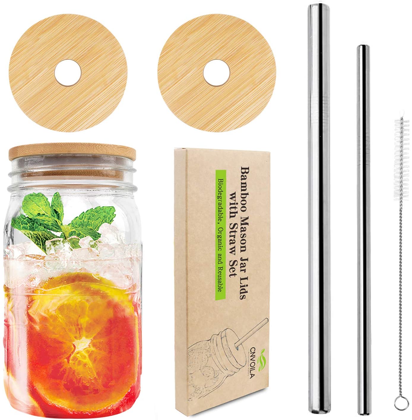 Deli Juice Glass Hole Mason Jar with Lid and Straw, 490 ml (Maroon, Green &  Blue)