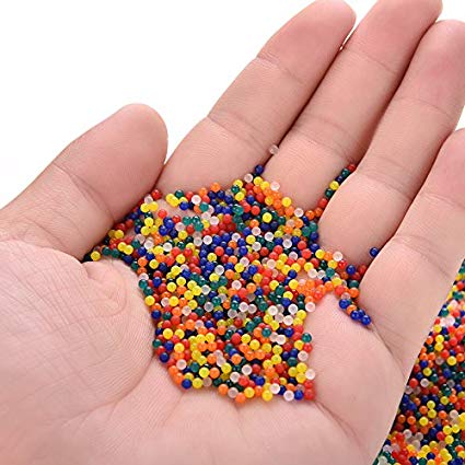 100 Pieces of Gardening Accessories DIY Magic Seven Color Crystal Boll perfect for terrariums or flower pots potted plants. 
