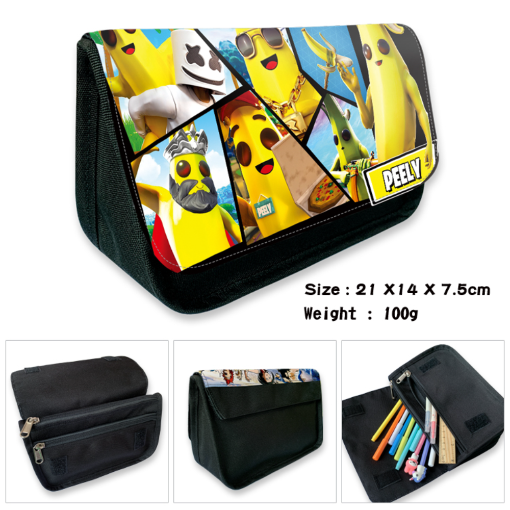 2023 Battle Royale Pencil Case for Boys Fortnite Game Large Capacity Pen Bag Student School Supplies Kids Gift. 