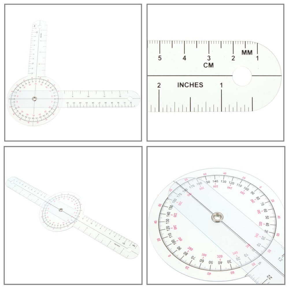 Range Of Motion Measurement Tool Supplies PVC Calibrated Protractor ...