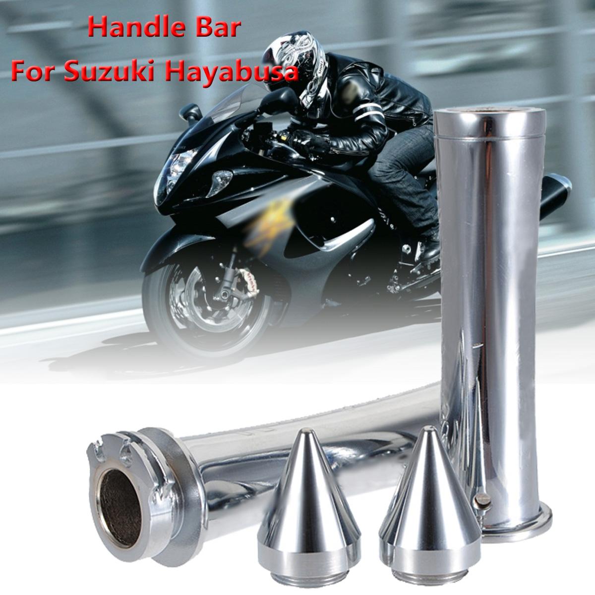 Silver 7/8 Inch Hand Grip Grips Bar End Suzuki GSXR 600 750 1000 1300 Hayabusa Silver 7/8 Inch Hand Grip Grips Bar End Suzuki GSXR 600 750 1000 1300 Hayabusa