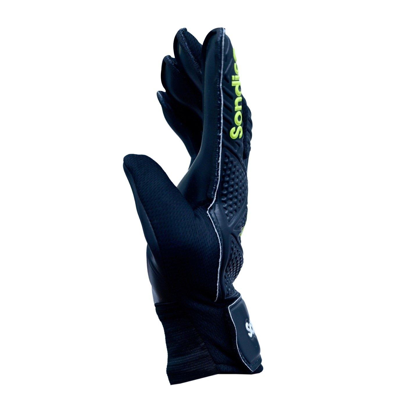 Sondico Unisex Adults Match Goalkeeper Gloves (Black/Yellow) - Sports Direct. 