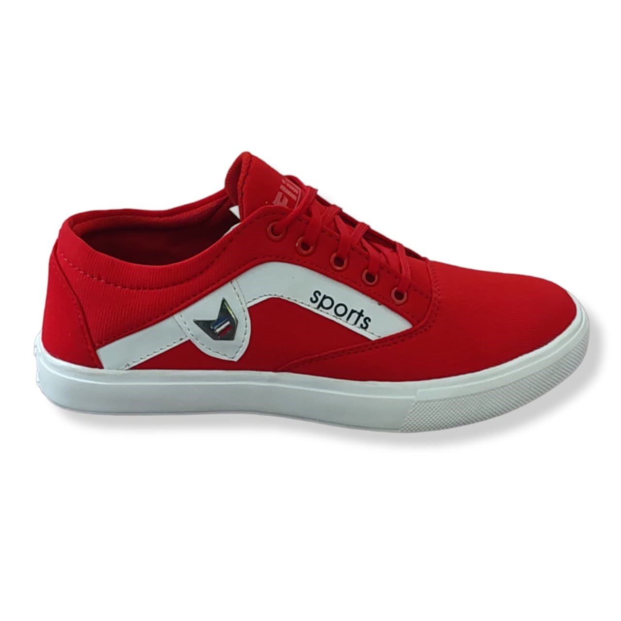 Fashion Running Shoes for Men Sport Casual Sneakers Red Color. 