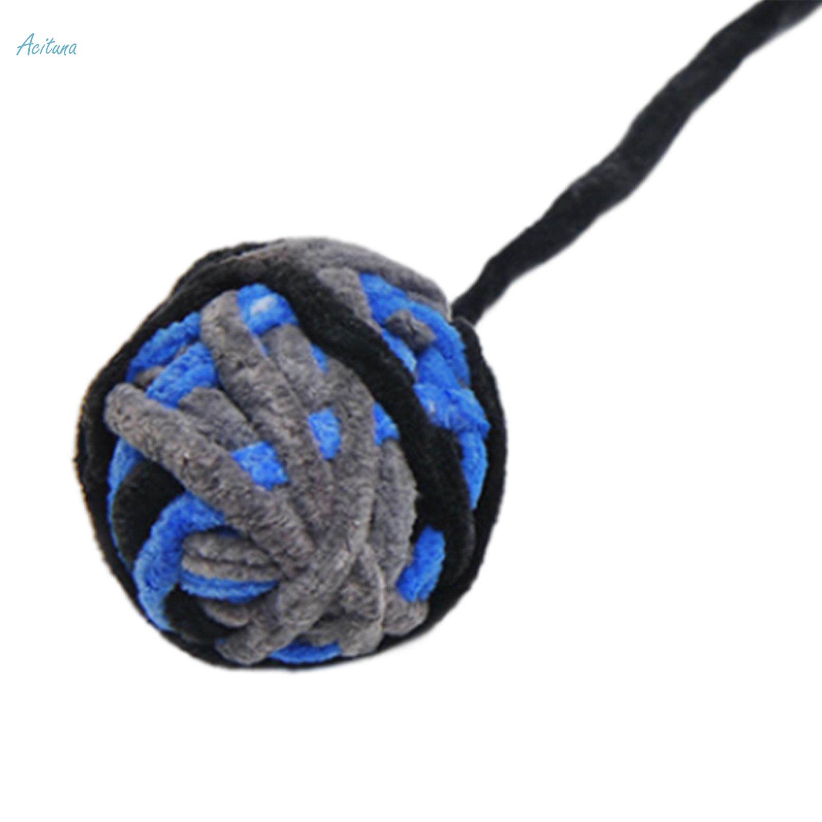 Toy Dog Squeaky Toys Pompom Balls Training Plush Scratching Balls Fuzzy Interactive Cat Toys Cat Fuzzy Balls for Kitty Kitten Puppy. 
