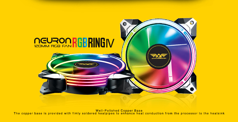 Armaggeddon Artic Storm 2 RGB R4 CPU Air Cooler [4 Direct Contact Heatpipes]. 