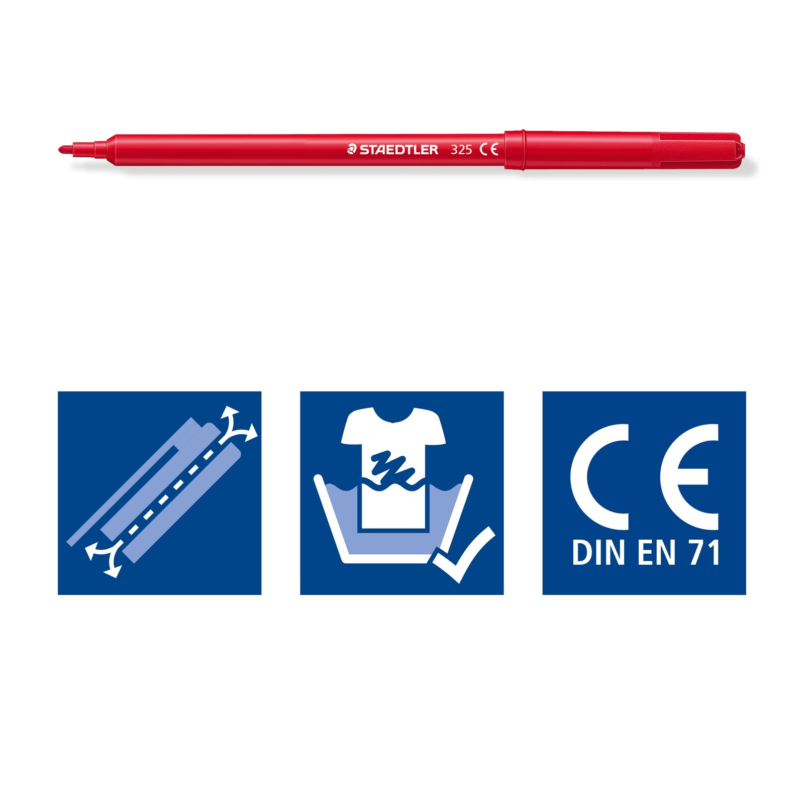 STAEDTLER® 325 Fibre-tip 12 Pen Set Wallet. 