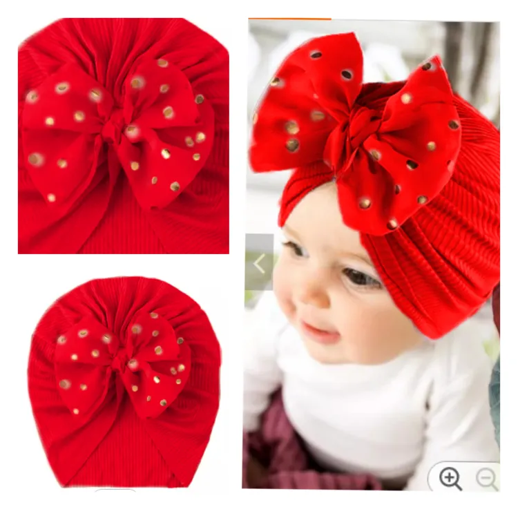 Red sales baby turban