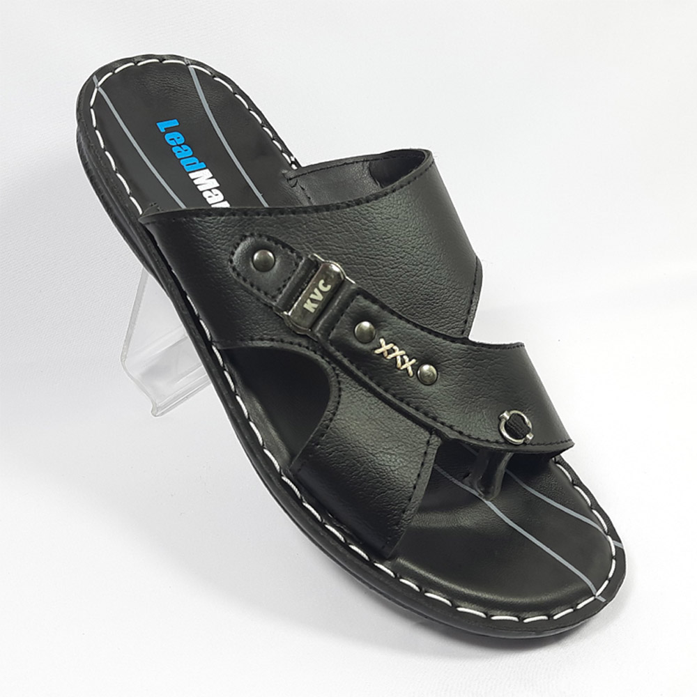 Gent's Slipper - Fashion Sandals -Men's Footwear Gent's slides - Black