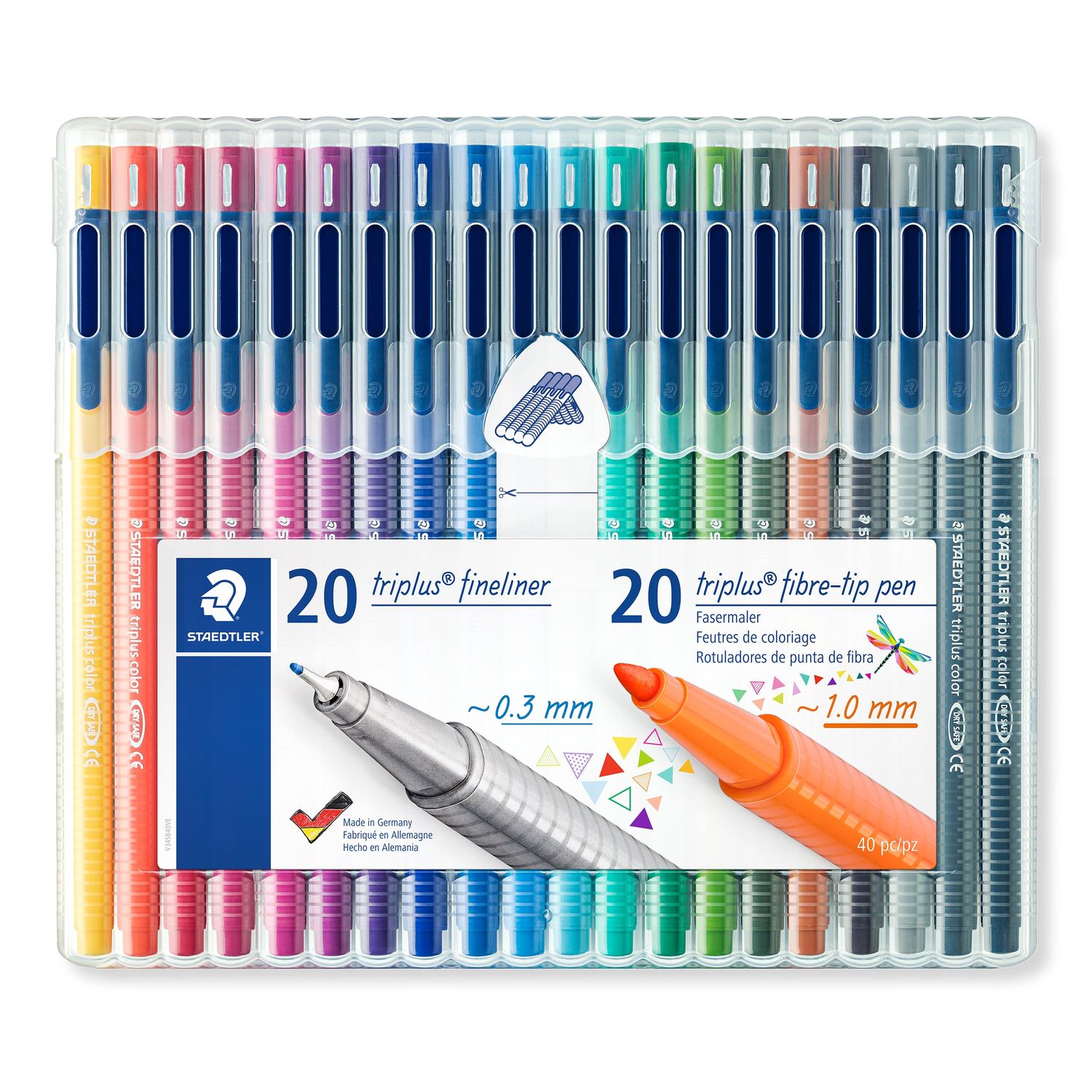 STAEDTLER® Triplus Fineliner & Color Mixed 40 set 34 SB40 Daraz.lk