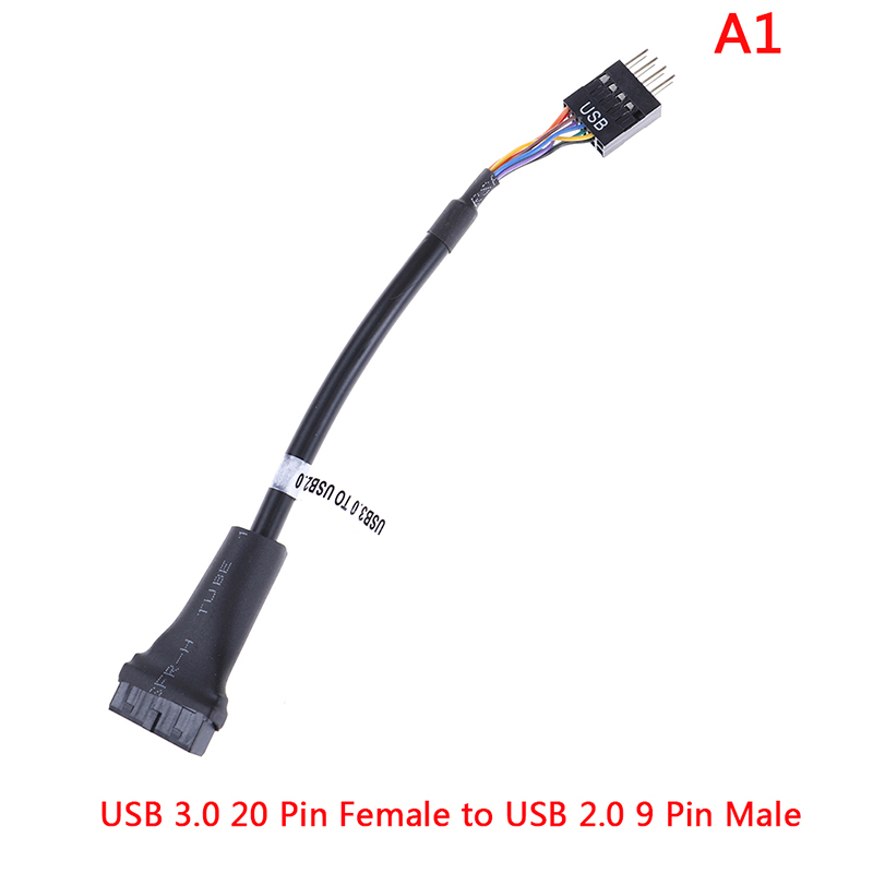 USB 3.0 20 pin motherboard header to usb 2.0 9 pin adapter converter cable Encounter. 