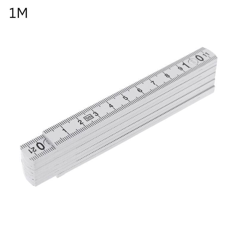 【WEJA】1M 2M 10-parts Folding Carpenters Ruler Lightweight Compact Measuring Stick Slide Fold Up Meter for Woodworking. 