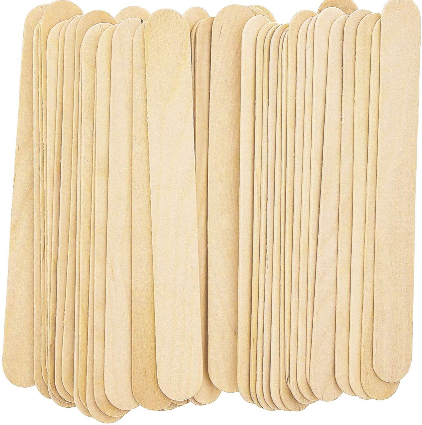 ice Cream sticks craft sticks popsicle sticks DIY crafts wooden sticks for kids 50 pcs pack. 