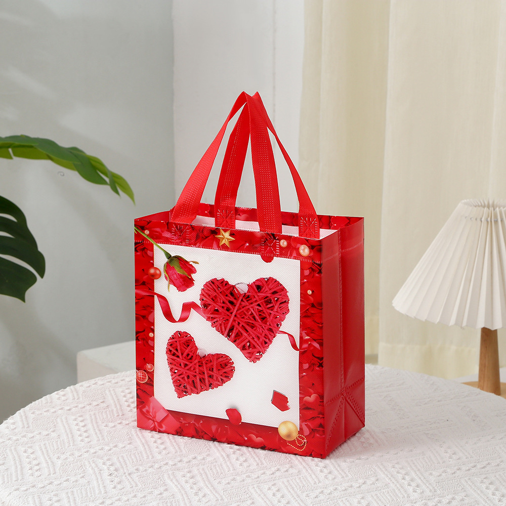 Festival Holiday Wedding Candy Pouch Favors Snack Surprise Fabric Waterproof Non-woven Love. 