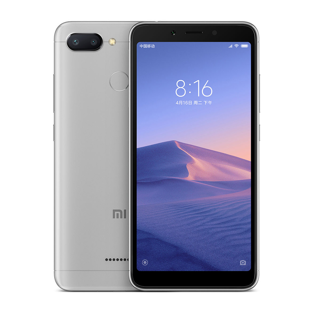 Xiaomi Redmi 6 with 3GB RAM 32GB ROM Brand New Sealed Pack 5.45 Inch Display Android Smartphone with Free tempered glass, Back cover, EU Adapter and Charger with Cable