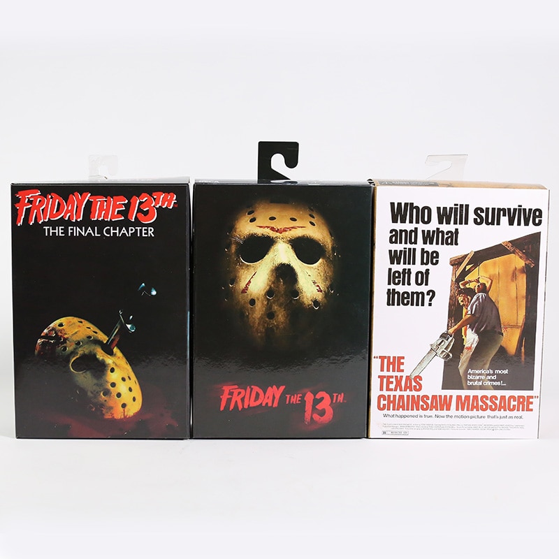 【Serendipity party】: The Final Chapter Jason Voorhees / The Texas Chainsaw Action Figure Collectible Model Toy. 