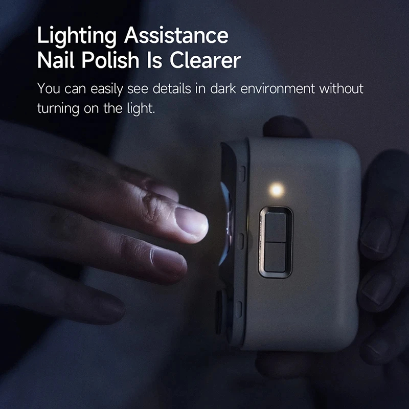 XIAOMI Mijia 2024 Smart Electric Nail Clipper with Light Rechargeble Automatic 2 in 1 Nail Trimmer Polishing Nail Grinding Care. 