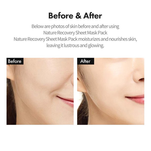 Ricocell Korean Facial Mask Sheet 1Pcs Snail Moisture Essence Face Mask Sheet Skin Care Korean Face Mask Sheet For Women & Men. 