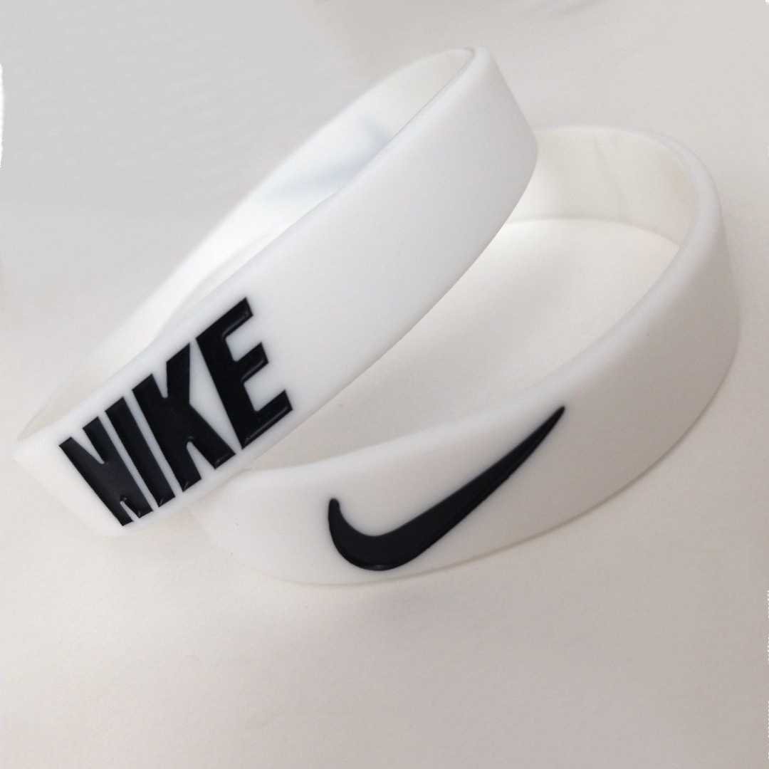 Black & White Mix Color Free Size Stretchable Silicone Wristband Bracelet For Men Events Party Sports & Daily Wear. 