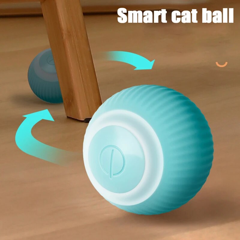 Smart Cats Toys Automatic Rolling Ball Electric Cat Toys Interactive Cat Playing Training Self-moving Kitten Toy Pet Accessories. 