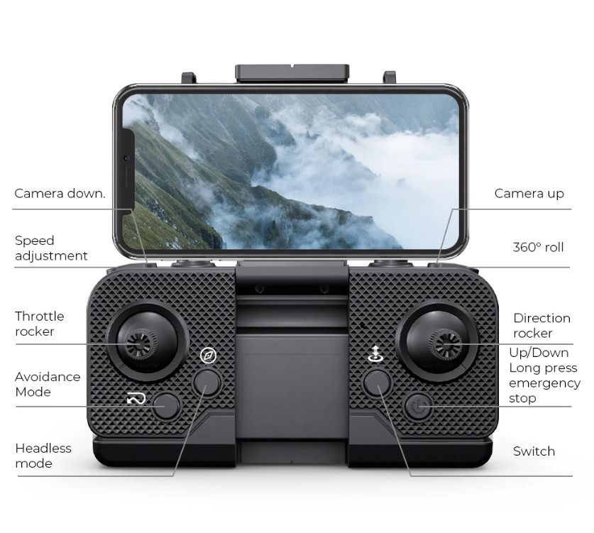H16 Dual Camera Drone Quadcopter Brushless Aerial Photography Laser Obstacle Avoidance Drone. 