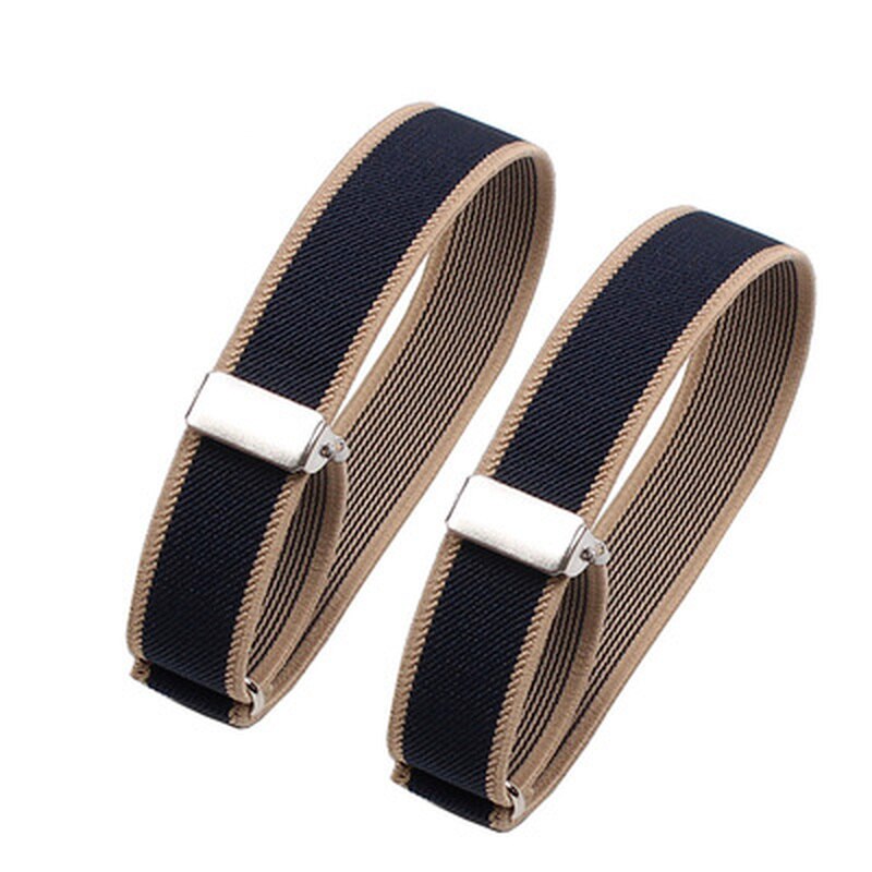 【Hannah Martin Official Store】Men Adjustable Arm Cuffs Bands for Wedding Clothing Accessories One Pair Elastic Armband Shirt Sleeve Holder. 