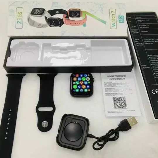New Z36s 45mm Full Display Bluetooth Call Smart Watch | Waterprrof | Wireless Music | Fitness Wat h. 