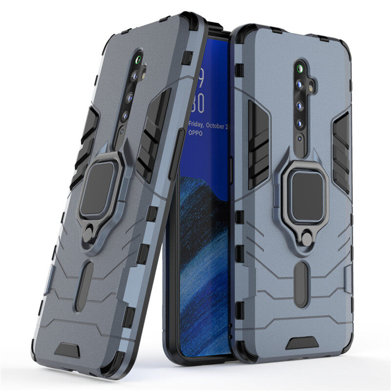 lthmy for OPPO Reno 2F Case Silicone Hard Plastic Armor Back Phone Cover Casing Shockproof