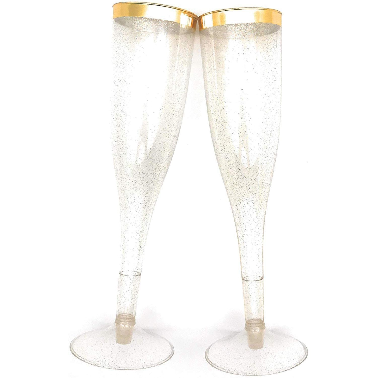 plastic wedding champagne glasses