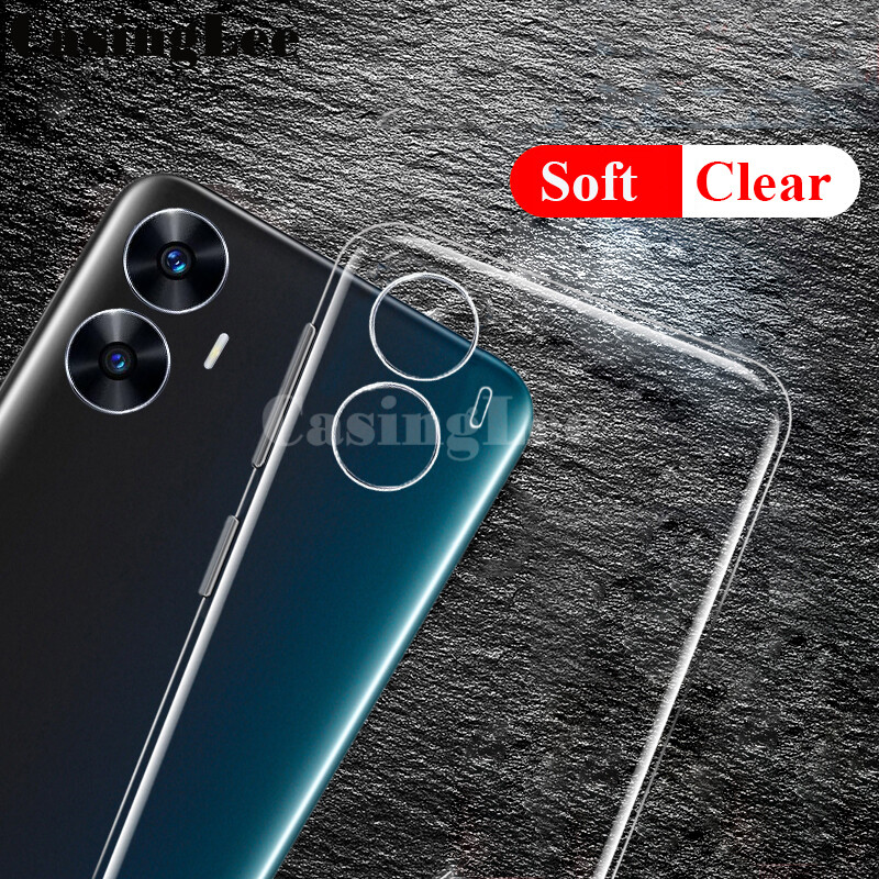 2 Pack for Realme C55 Case Soft Transparent Full Protection Clear Back Cover Casing Hp Realme C55 Phone Cases. 