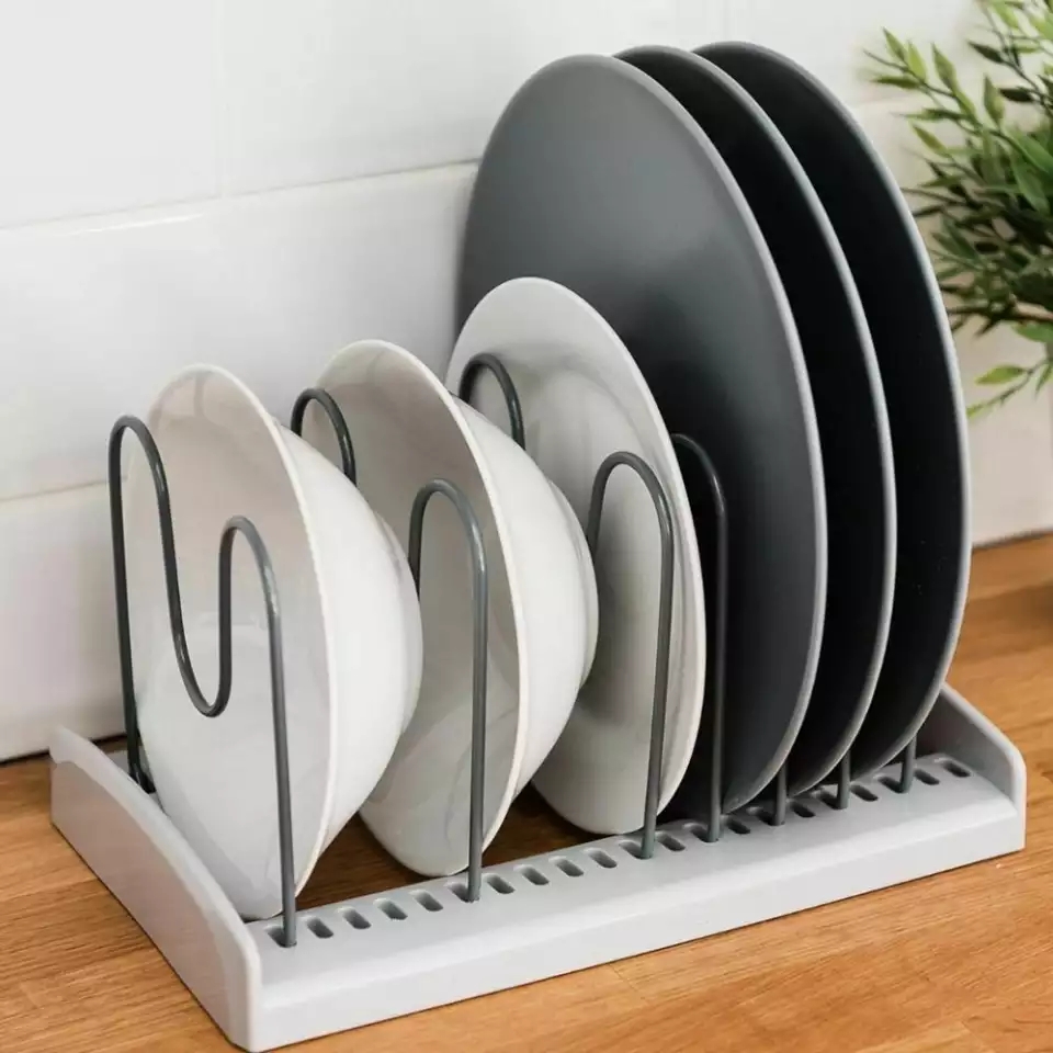 Adjustable Stainless Steel Pot Lid Storage Rack Cutting Board Holder Kitchen Organizer Pan Stand Creative Chopping Board Shelf. 