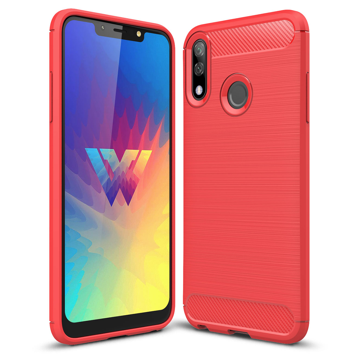 Phone Case Lg Lmx440im Back Cover For LG W10 Case Carbon Fiber TPU