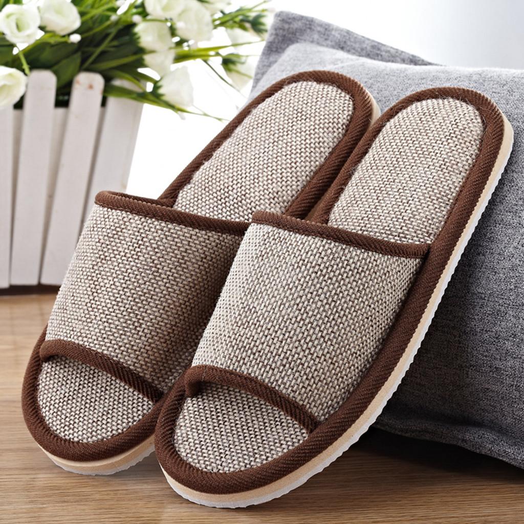【BestGO】Womens Mens Couples Fashion Casual Home Slippers Indoor Floor Flat Shoes Sandals. 