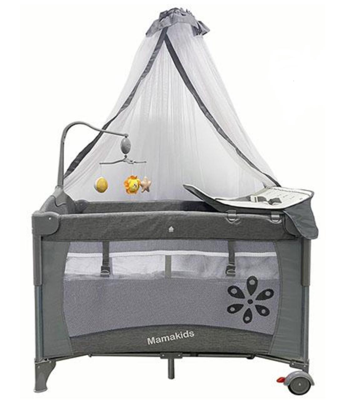 Mamakids Baby Cot Crib Foldabel Side Open Cot. 