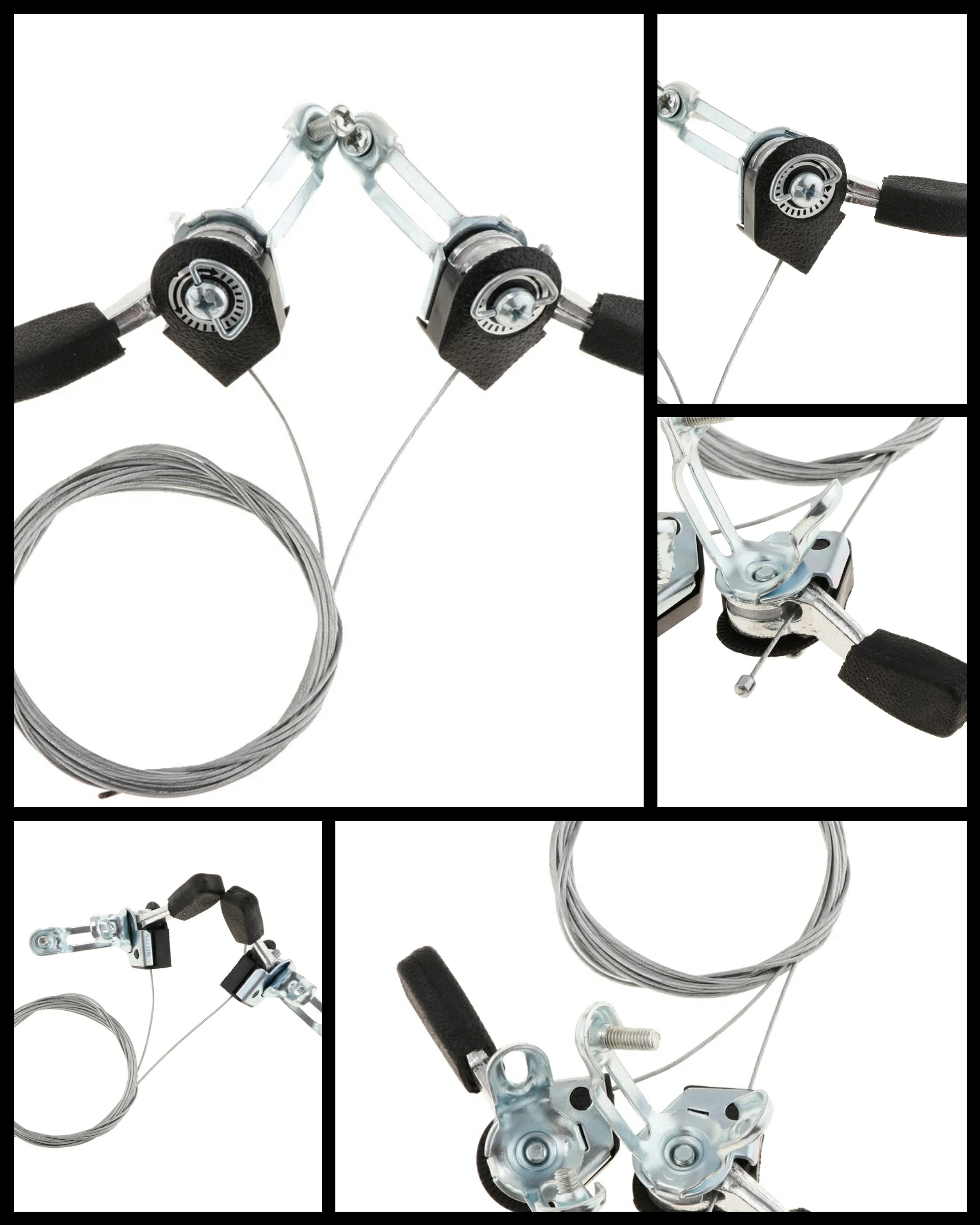 1 Pair 3x6/7 Speed MTB Bike Thumb Gear Shifter Top Mount Shifters with Inner Cable for 22.2mm diameter handlebar