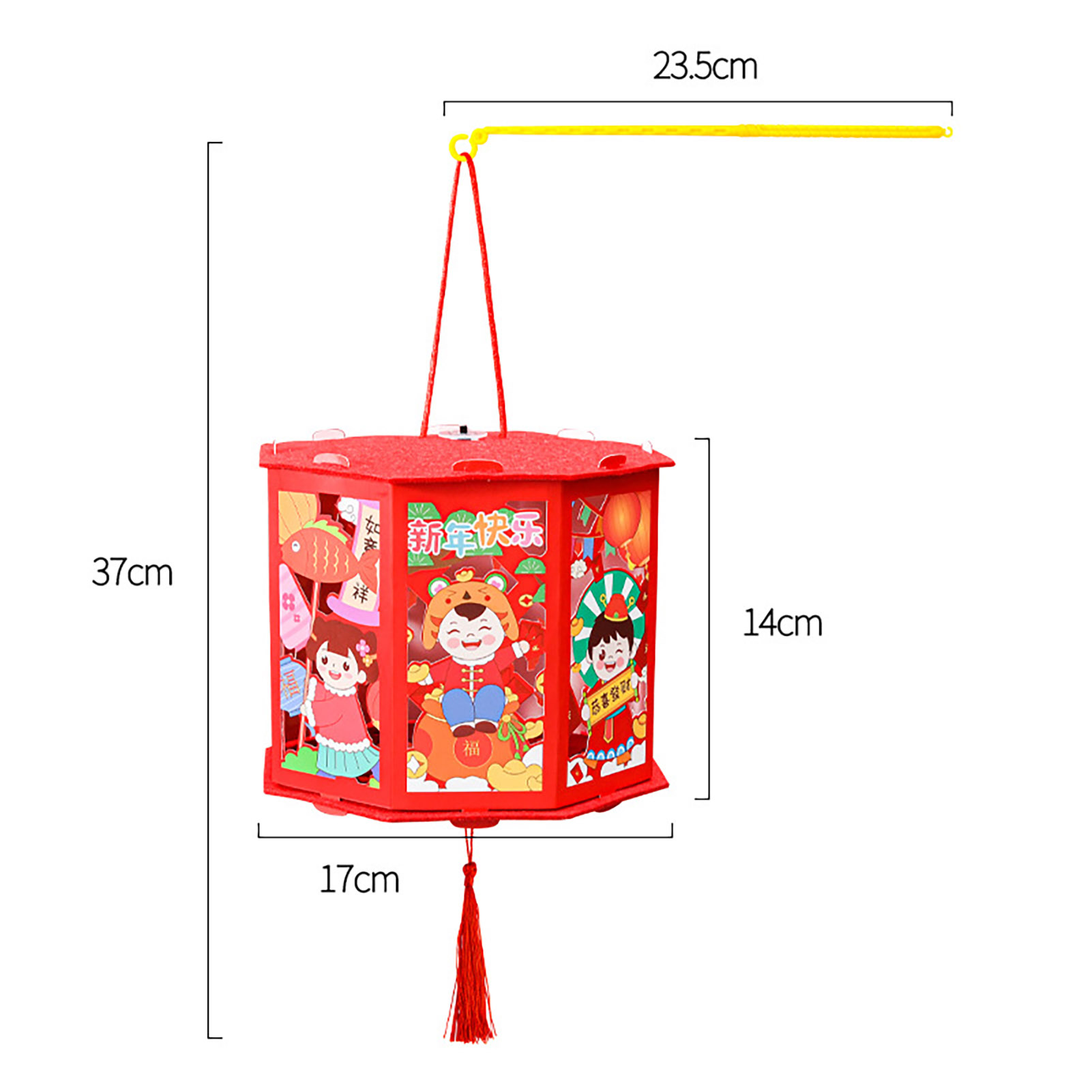 Festive Lantern Decoration Handcrafted Glowing Lantern Blessing Projection Kit for Festive New Year Decoration Southeast Asian Buyers New Year Lantern. 
