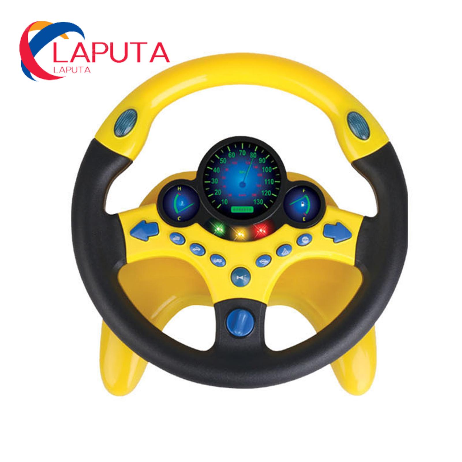 Durable Steering Wheel Simulator Kids Car Driving Toy with Music Lights Educational Steering Wheel for Toddlers Pretend Play Gift for Boys Girls Toddlers Steering Wheel Toy. 