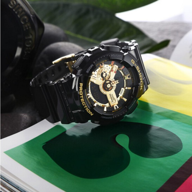 (Ready Stock) G-Shock GA110 Men Watch Sport Watch Dual Time Display Water Resistant Shockproof and Waterproof World Time LED Auto Light Sports Wrist Watches GA-110GB-1A. 